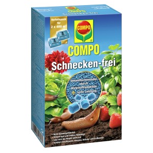 Compo Schnecken-frei: Packung Schneckenkorn zur Bekämpfung von Nacktschnecken.