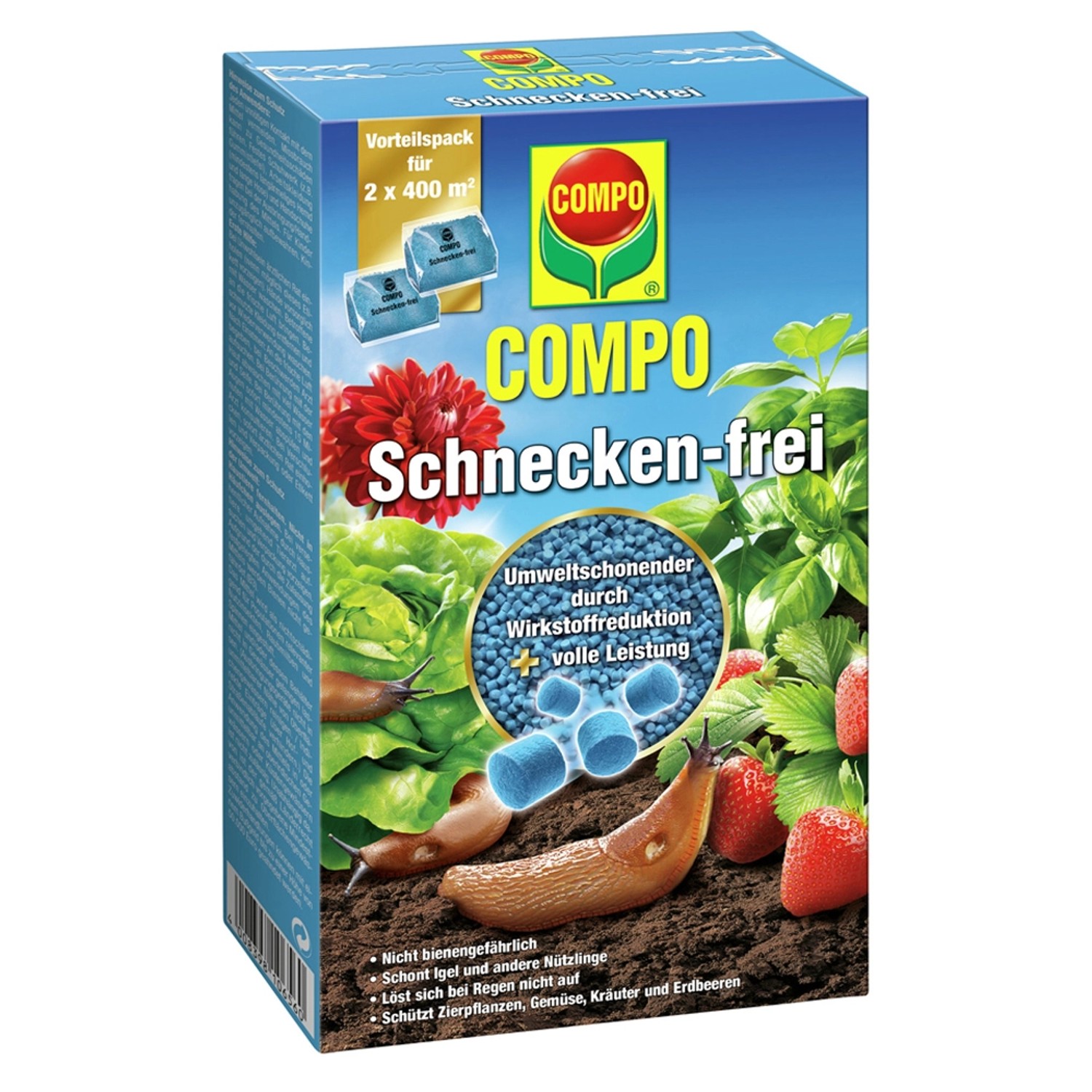 Compo Molluskizid Schnecken-frei 2 x 200 g