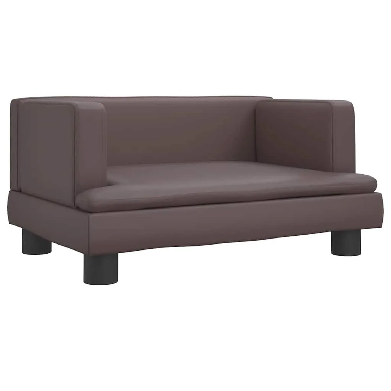 vidaXL Hundebett Braun 60x40x30 cm Kunstleder 171915