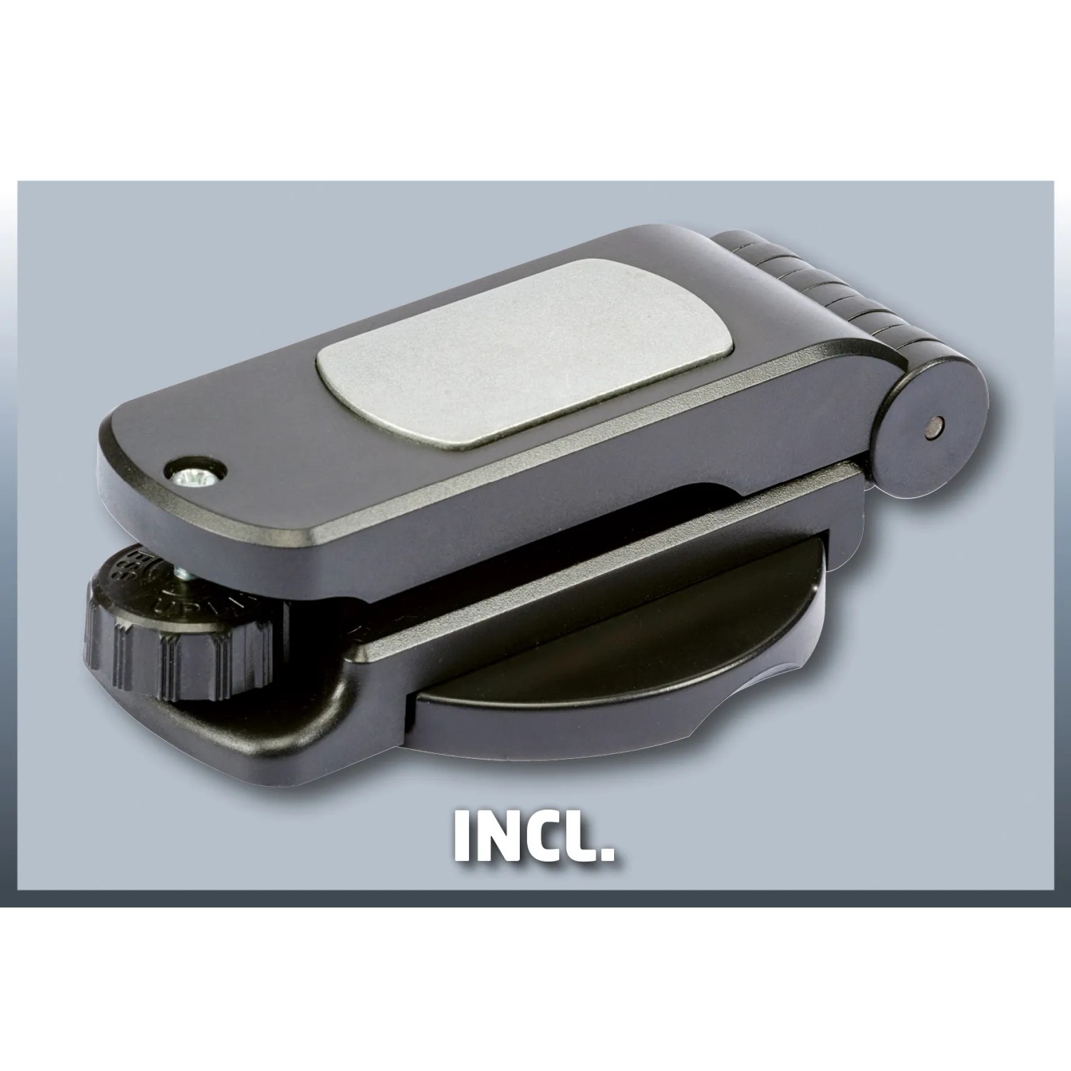 Einhell TC-LL 1 Lasernivelliergerät mit Wandhalterung, ein Prüfwerkzeug für präzise Ausrichtung.