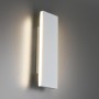 Moderne, weiße LED-Wandlampe Concha, 2-flammig, für stimmungsvolle Beleuchtung.