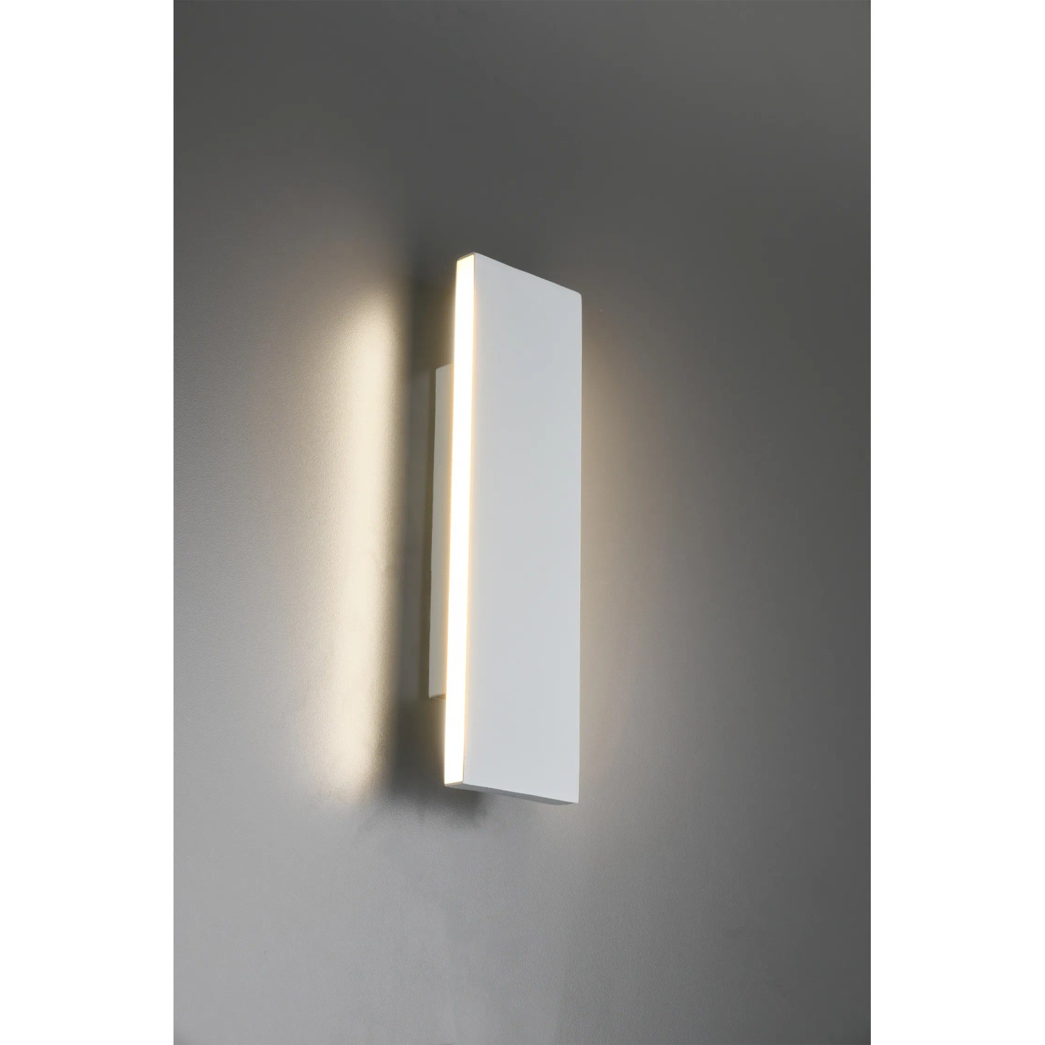 Moderne, weiße LED-Wandlampe Concha, 2-flammig, für stimmungsvolle Beleuchtung.