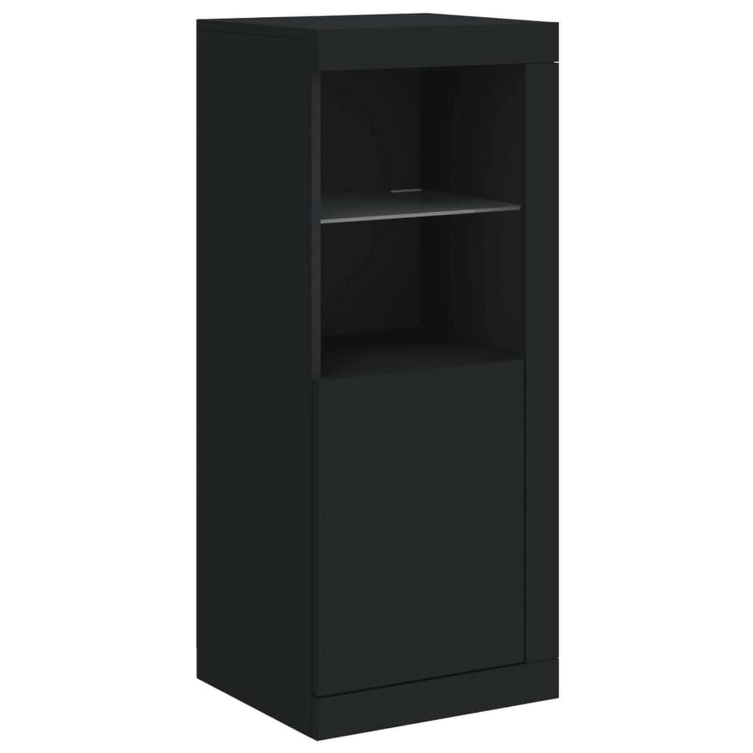 vidaXL Sideboard mit LED-Leuchten Schwarz 41x37x100 cm 836645 günstig online kaufen
