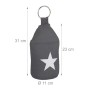 Relaxdays Türstopper Stern Baumwolle Sand Metall Dunkelgrau mit Griff Schwer 23 cm x 11 cm 1,3 kg_4
