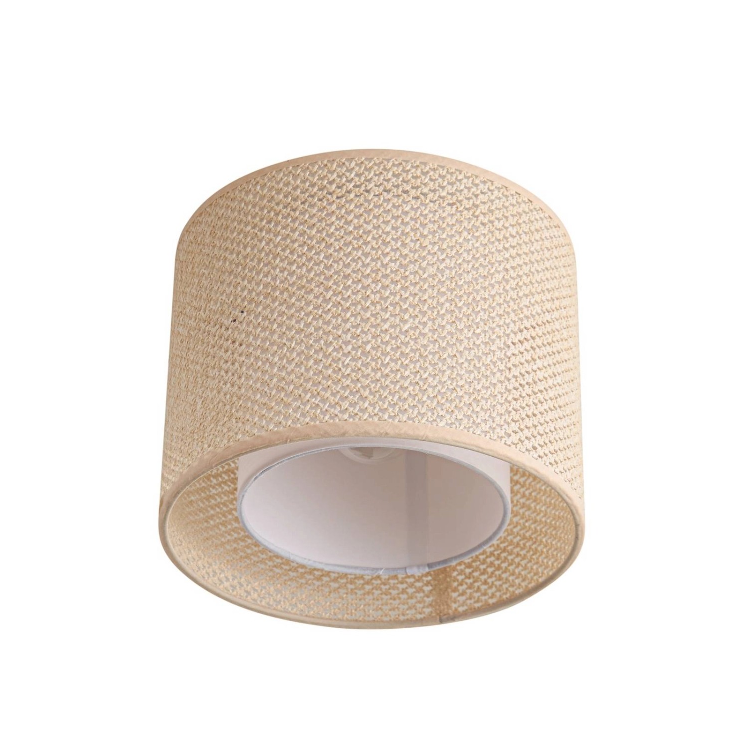 Lindby Deckenlampe Soula 10012919 Landhaus Vintage Rustikal in Creme 1-flammig E27 Wohnzimmerleuchte