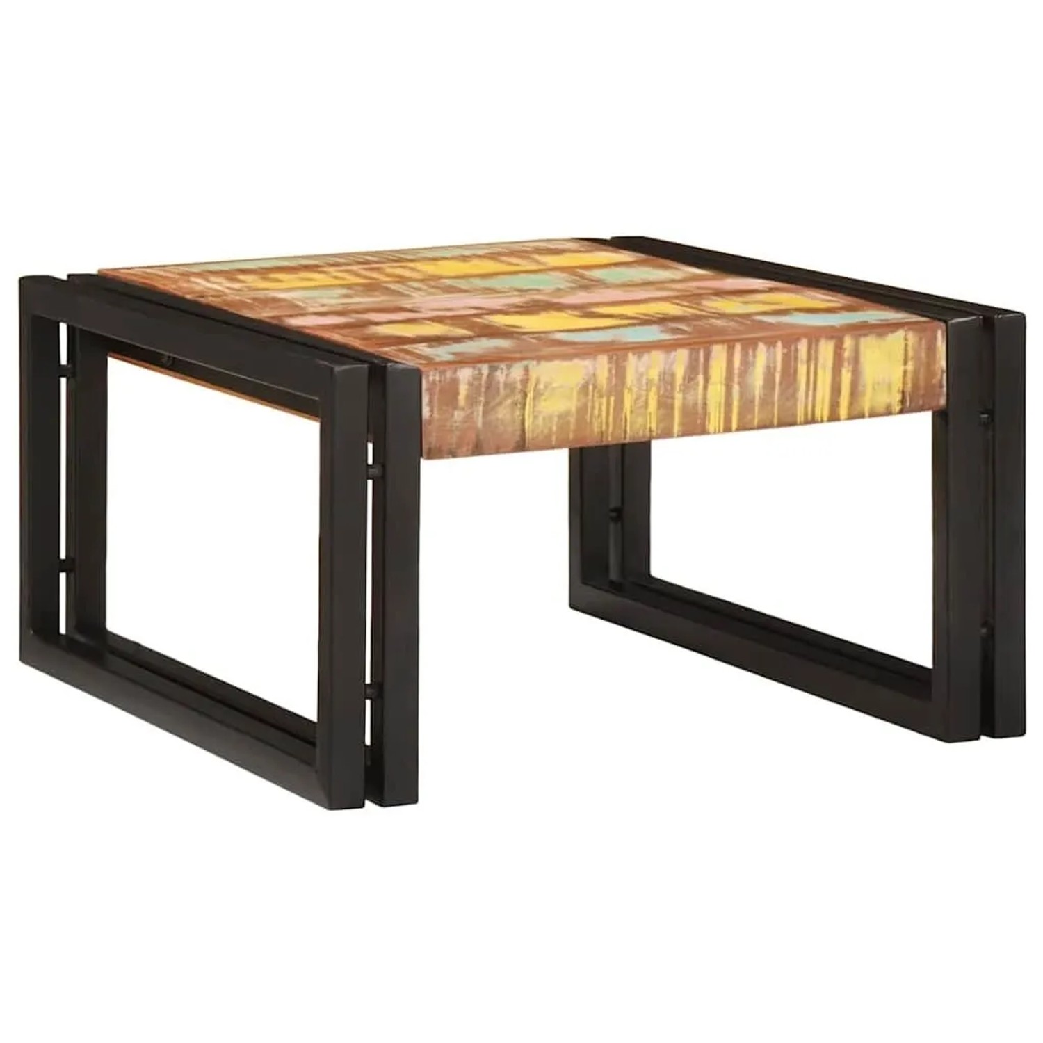 vidaXL Badregal mit Regal Mehrfarbig 60 x 50 x 23 cm Massives Altholz 4102753