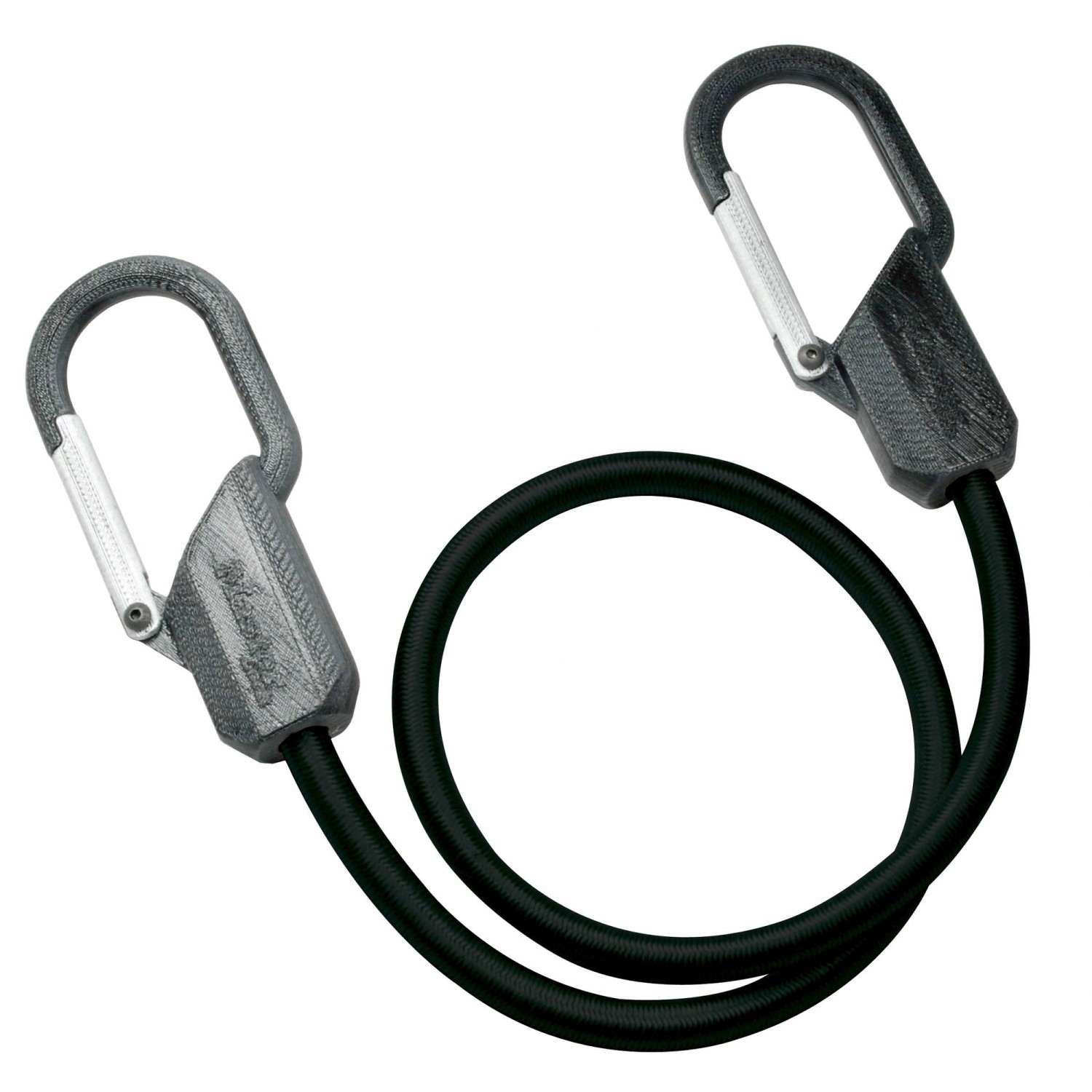 Master Lock Gummi-Spannseil Hook 3205EURDAT mit Karabinerhaken Schwarz 80 cm