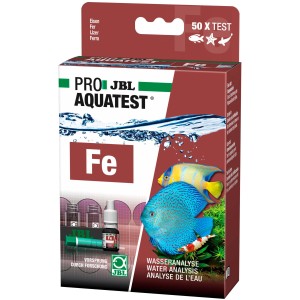 JBL ProAquaTest Fe Eisen Wassertest für Aquarien, 50 Tests zur Eisenwert-Bestimmung.