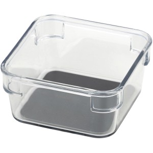 Wenko Schubladeneinsatz Cube S, transparente Kunststoffbox für Küchenhelfer.