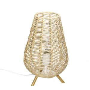 EASYLIGHT Beistelllampe Korb Boho Design 34,5 cm Klein E14 Nathye