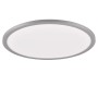 Titanfarbene Trio Deckenleuchte Yuma, Ø 40 cm, mit runder Form und LED-Beleuchtung.