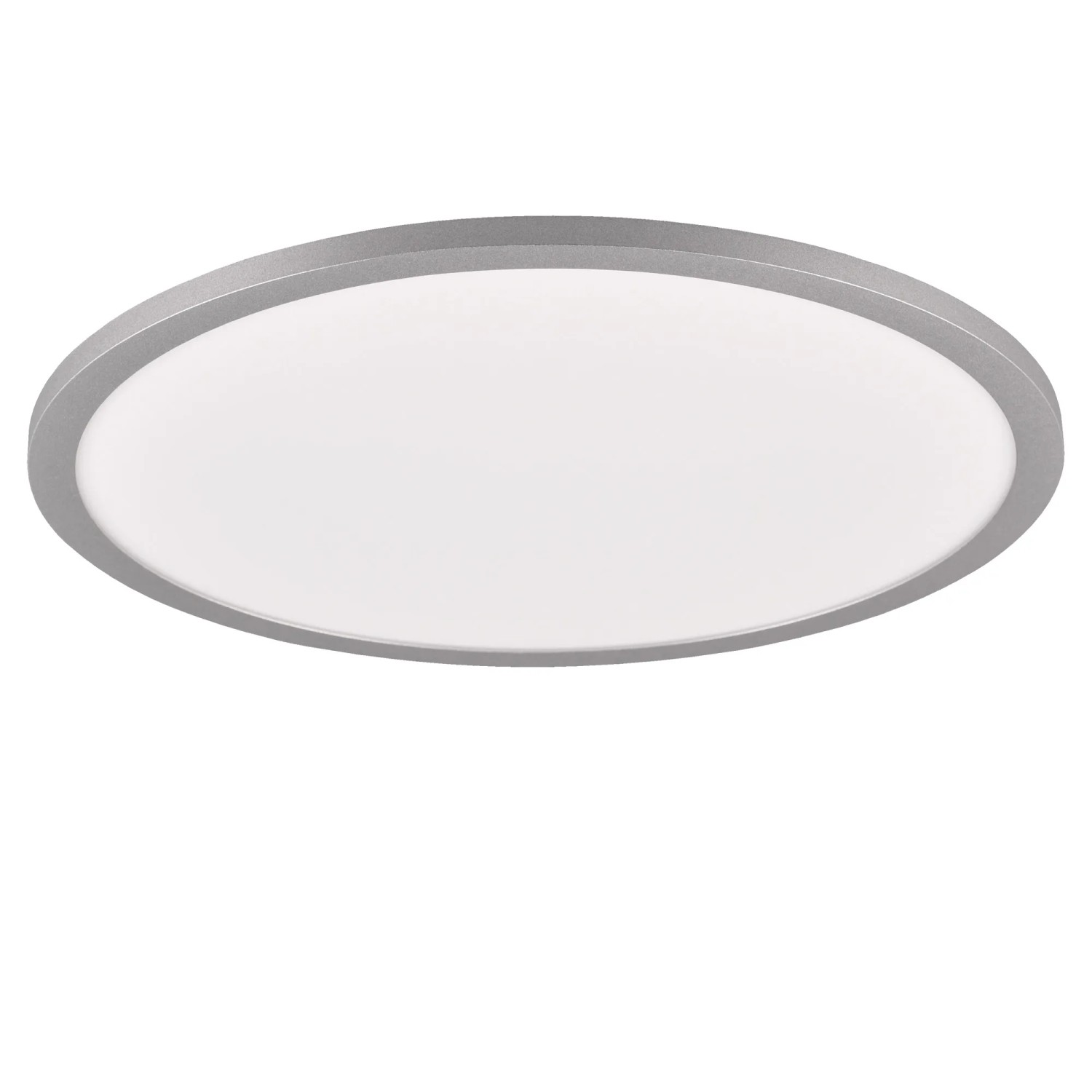 Titanfarbene Trio Deckenleuchte Yuma, Ø 40 cm, mit runder Form und LED-Beleuchtung.