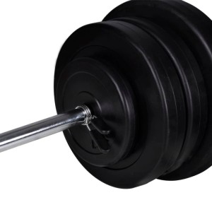 vidaXL Langhantel 2 Kurzhantel Set 60,5kg 90375