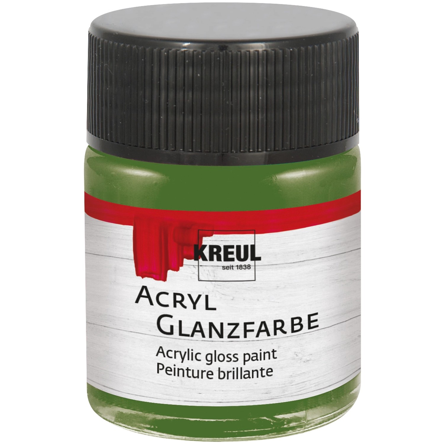 Kreul Acryl Farbe Glänzend Olivgrün 50 ml