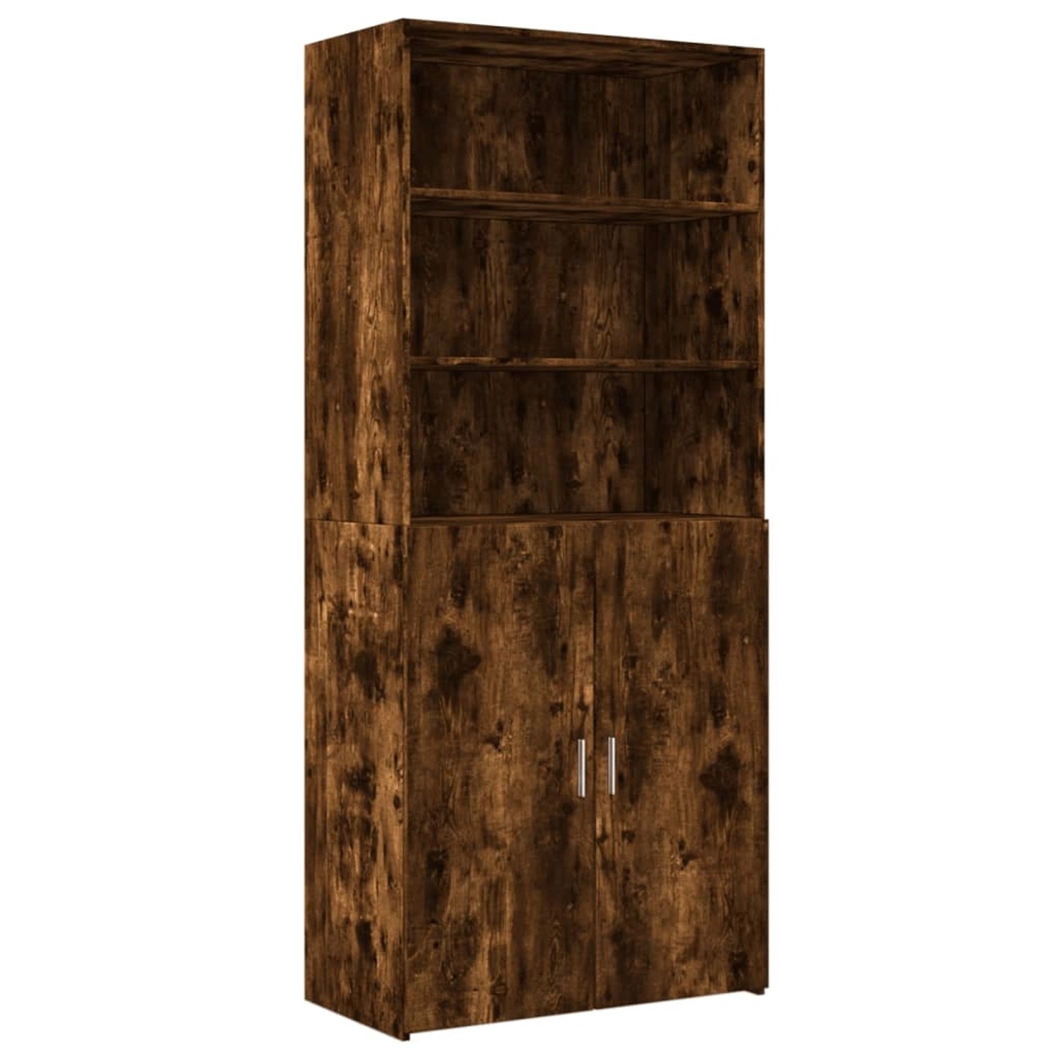 vidaXL Highboard Räuchereiche 80x42,5x185 cm Holzwerkstoff 3281382