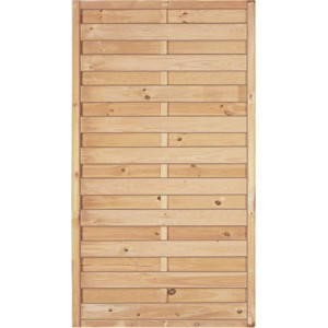 T & J Sichtschutzzaun Maxi-Massiv, grün imprägniertes Holz, 100x180cm. Sichtschutz für den Garten.