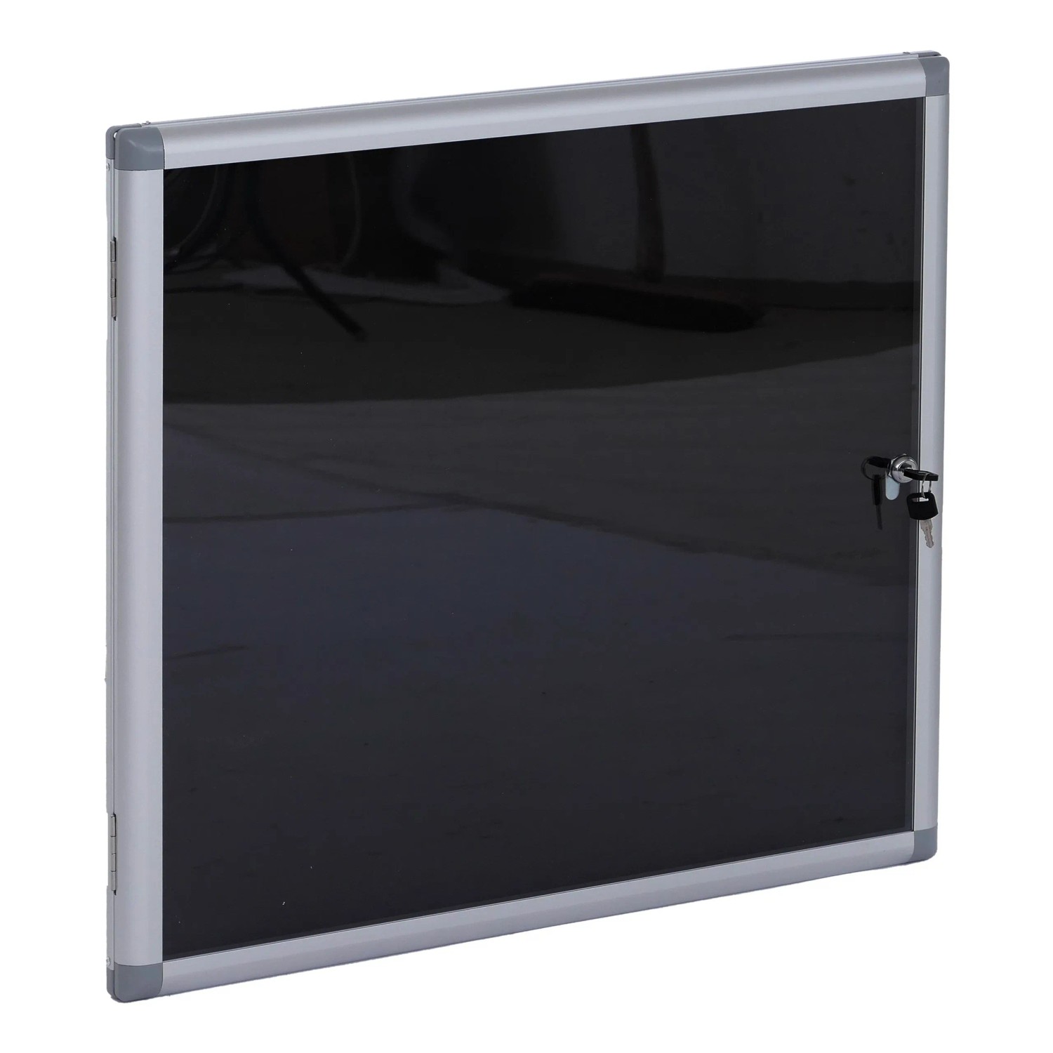 MCW Schaukasten Q51 Aluminium Abschließbar 65x68x7cm Schwarz