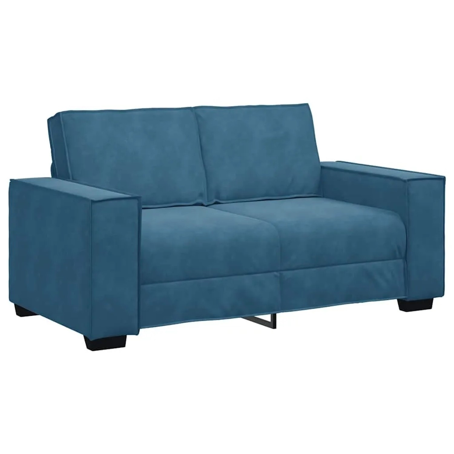 vidaXL 2-Sitzer-Sofa Blau 120 cm Samt 4105019 günstig online kaufen