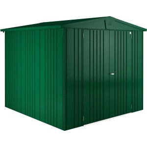 Biohort Metall-Gerätehaus Europa, dunkelgrün, 5,2 m²: Robustes Gerätehaus für den Garten.