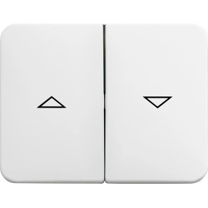 Busch-Jaeger Wippe Jalousie Alpha Nea, Alabaster, für Rollladensteuerung.