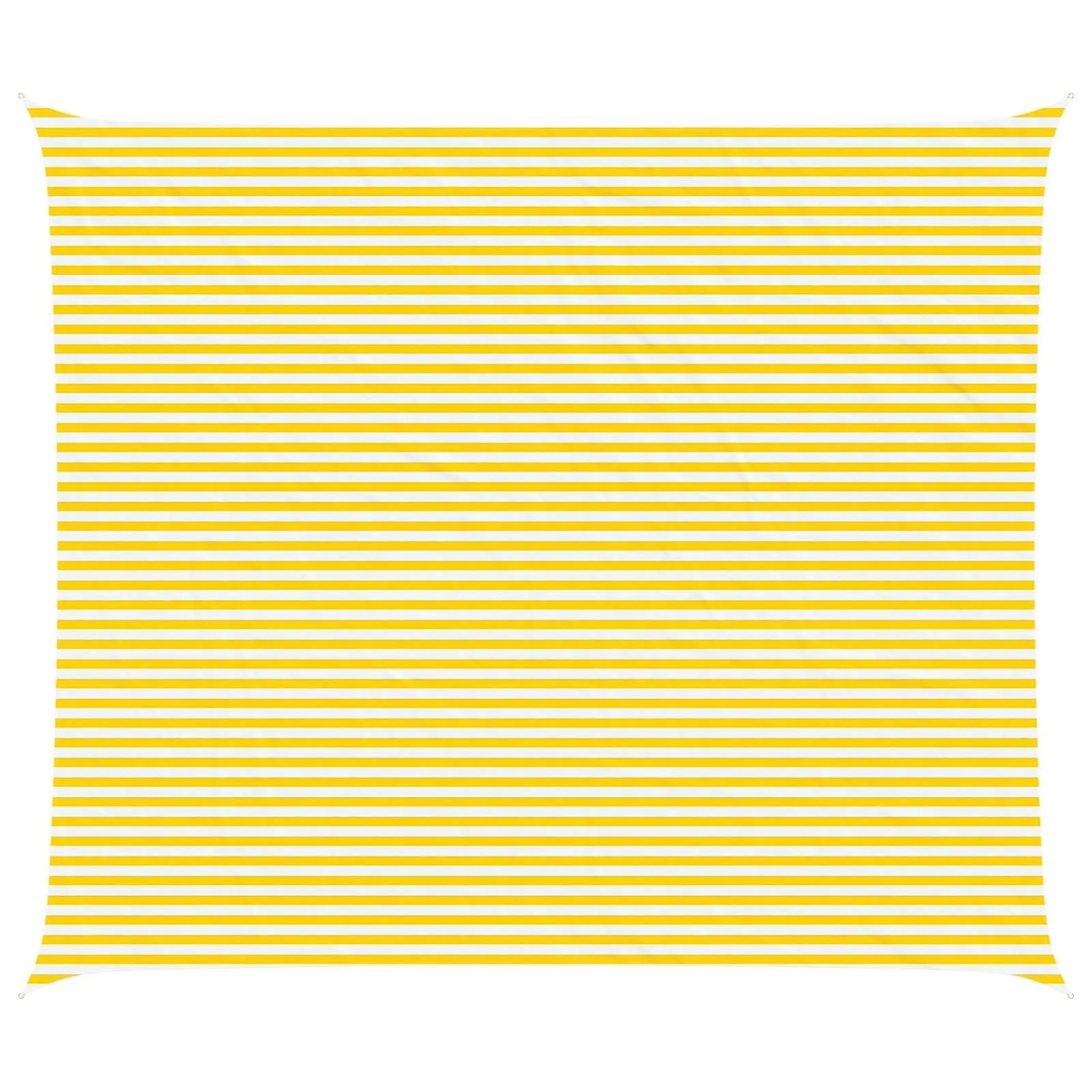 vidaXL Sonnensegel Gelb und Weiß 7 x 6 m 100 % Polyester Oxford 42031082