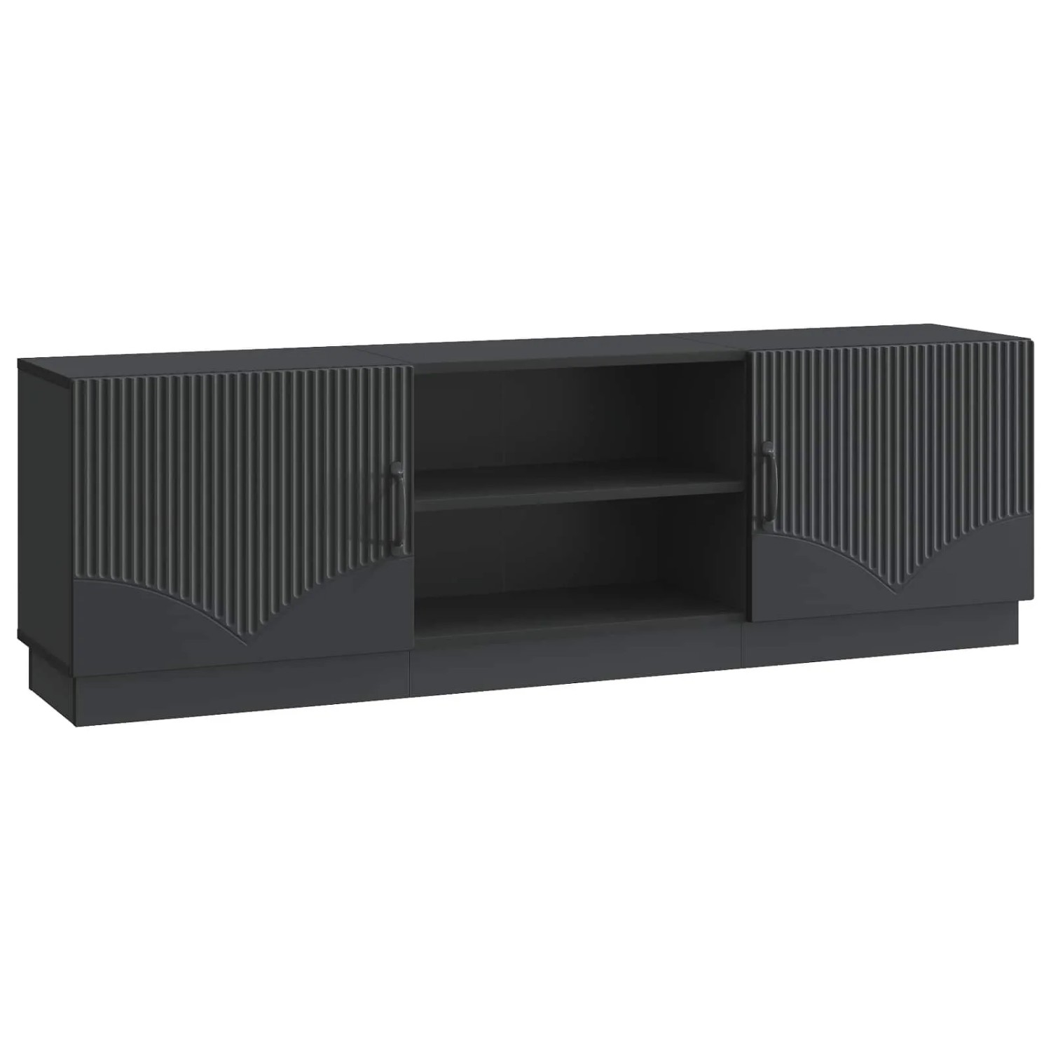 vidaXL TV-Schränk Schwarz 150 x 31 x 47 cm Holzwerkstoff 895376