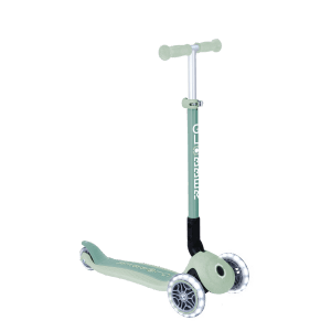 Globber Primo Foldable Lights Tretroller 120/80 mm ABEC 5 3-Rädrig Höhenverstellbar LED-Rollen Pistazie