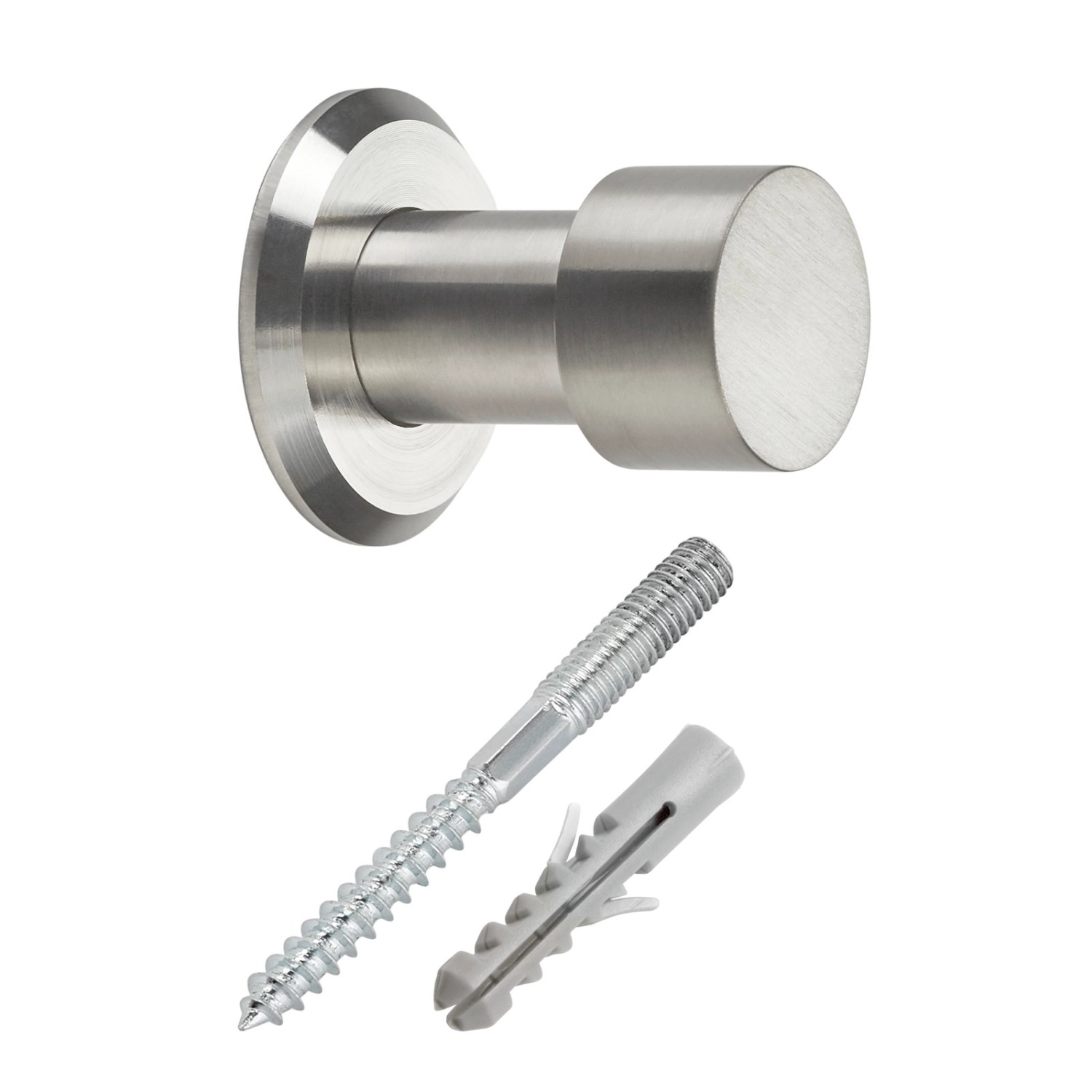 SOTECH Garderobenhaken TUULA Ø14 mm Ø19,5 mm Edelstahl Länge 30 mm mit Plat günstig online kaufen