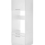 Respekta Waschmaschinenschrank Clara, 200x67,4x67,6 cm, Weiß Matt, mit Schubladen.