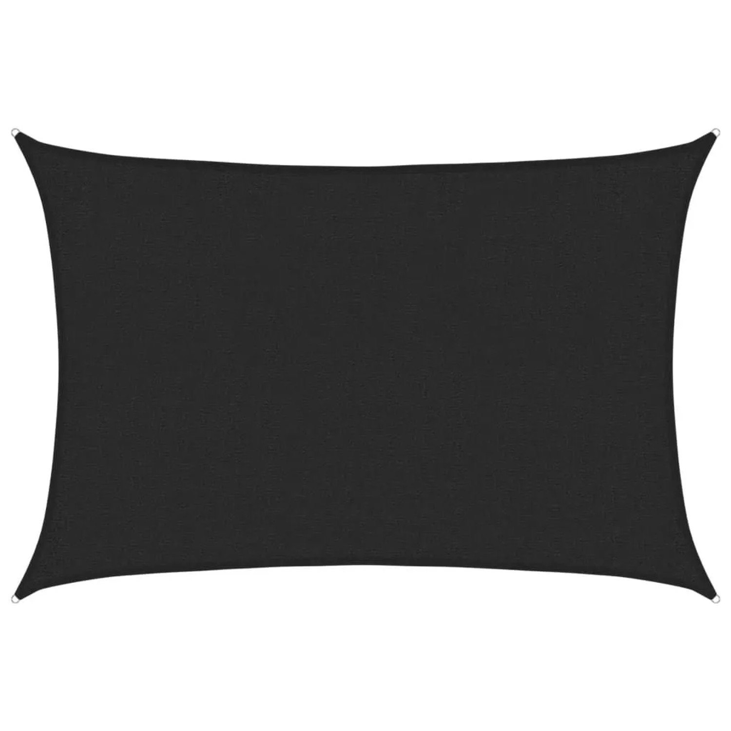 vidaXL Sonnensegel 160 g/m² Schwarz 2x3 m HDPE 311722 günstig online kaufen