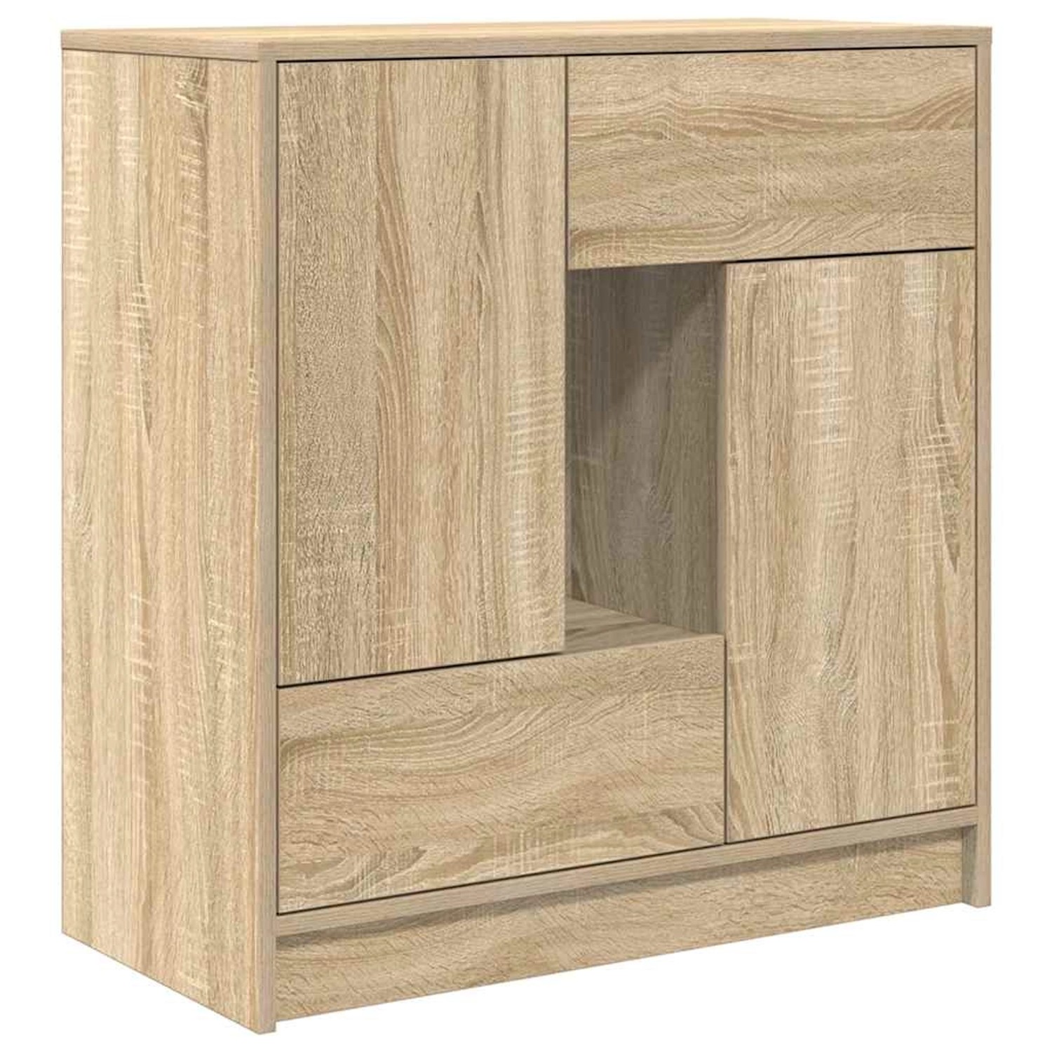 vidaXL Sideboard mit Schubladen und Türen Sonoma-Eiche 70,5x34x74,5 cm 8618 günstig online kaufen