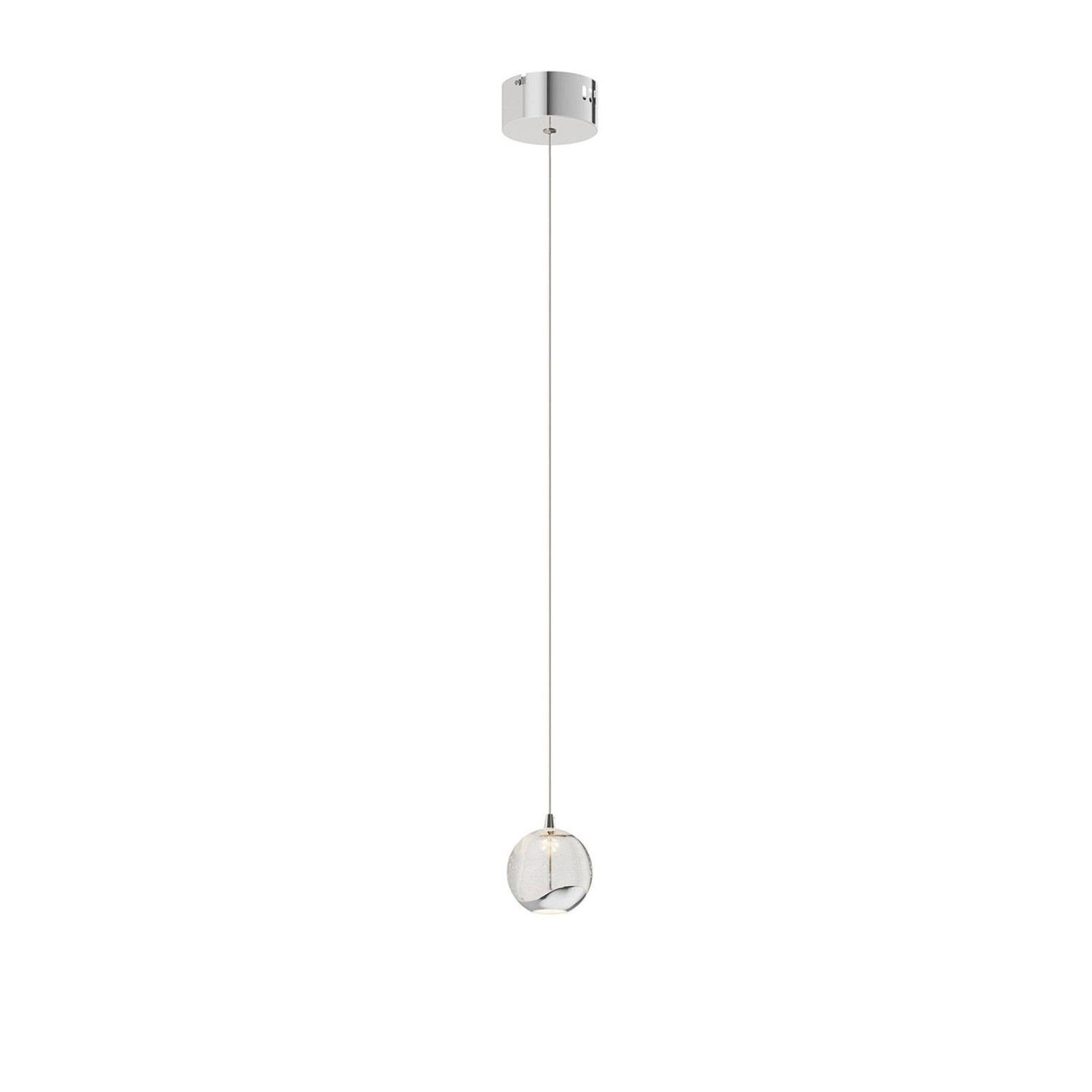 Lucande LED Pendelleuchte Hayley 9624365 Modern in Transparent aus Glas 1-f günstig online kaufen