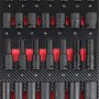 Mephisto Pro-Line Werkzeugwagen: Detailaufnahme von Stecknüssen in Carbon-Optik Einlage.