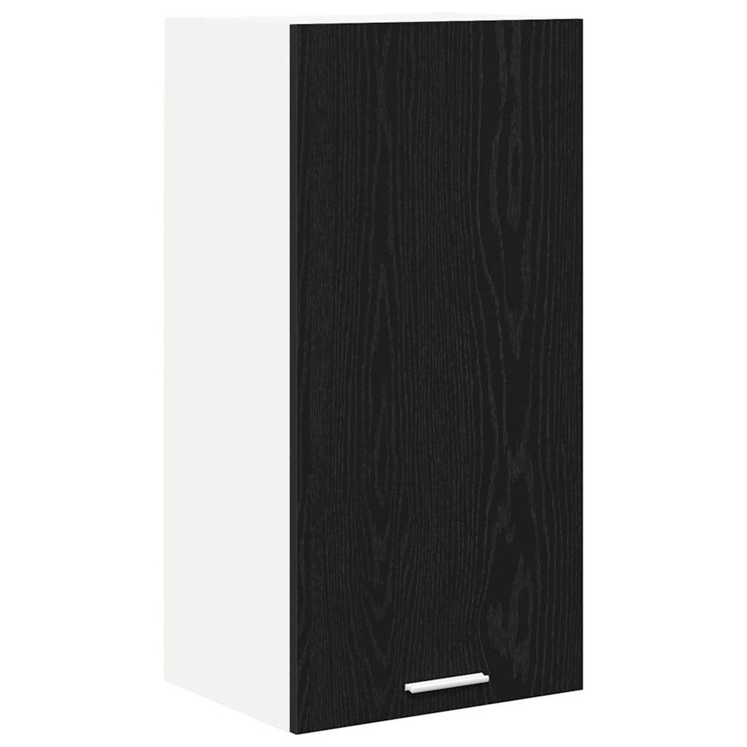 vidaXL Hängeschrank Riga Schwarze Eiche und Weiß 40 x 31 x 80 cm 884259 günstig online kaufen