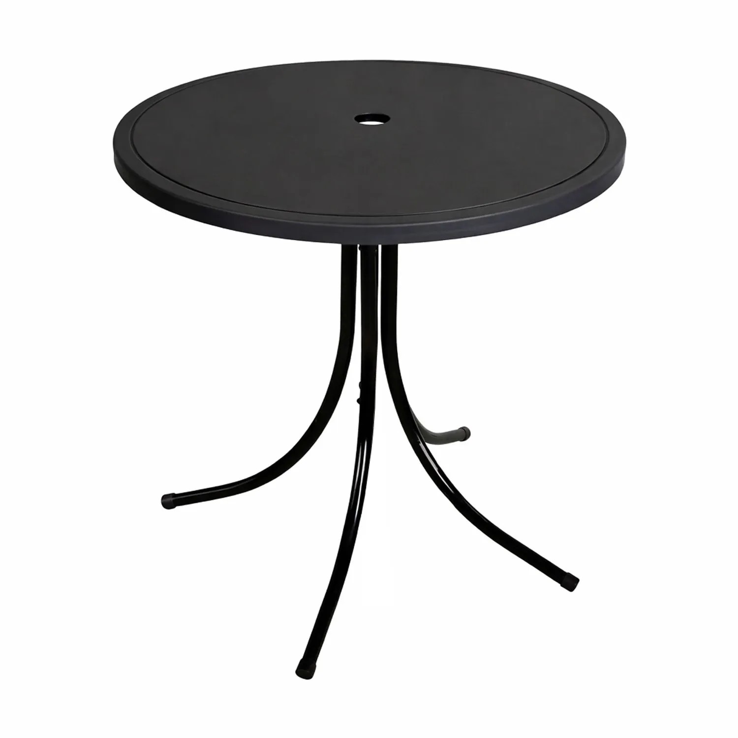 Mojawo Kindertisch Campingtisch Gartentisch 50CM Schwarz Metall Gestell Rund