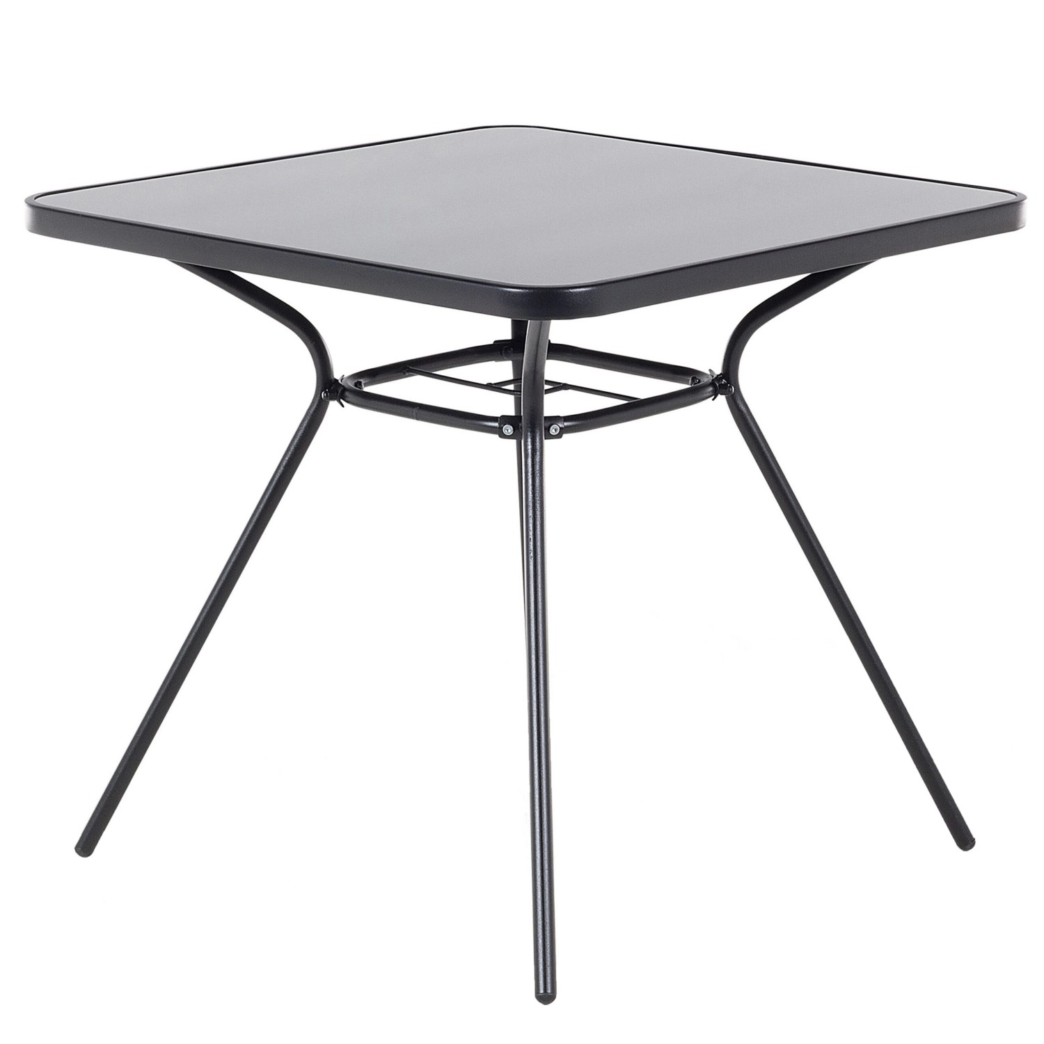 Beliani Gartentisch LIVO Schwarz 80x80x72 günstig online kaufen