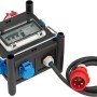 Brennenstuhl Baustromverteiler mit FI-Schalter, Gummi, CEE, IP44, 16A, schwarz, 2m Kabel.
