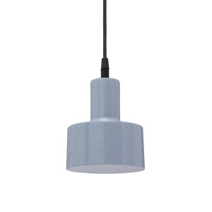 PR Home Solo Pendelleuchte, kleine Hängelampe in Denim-Optik mit schwarzem Textilkabel.