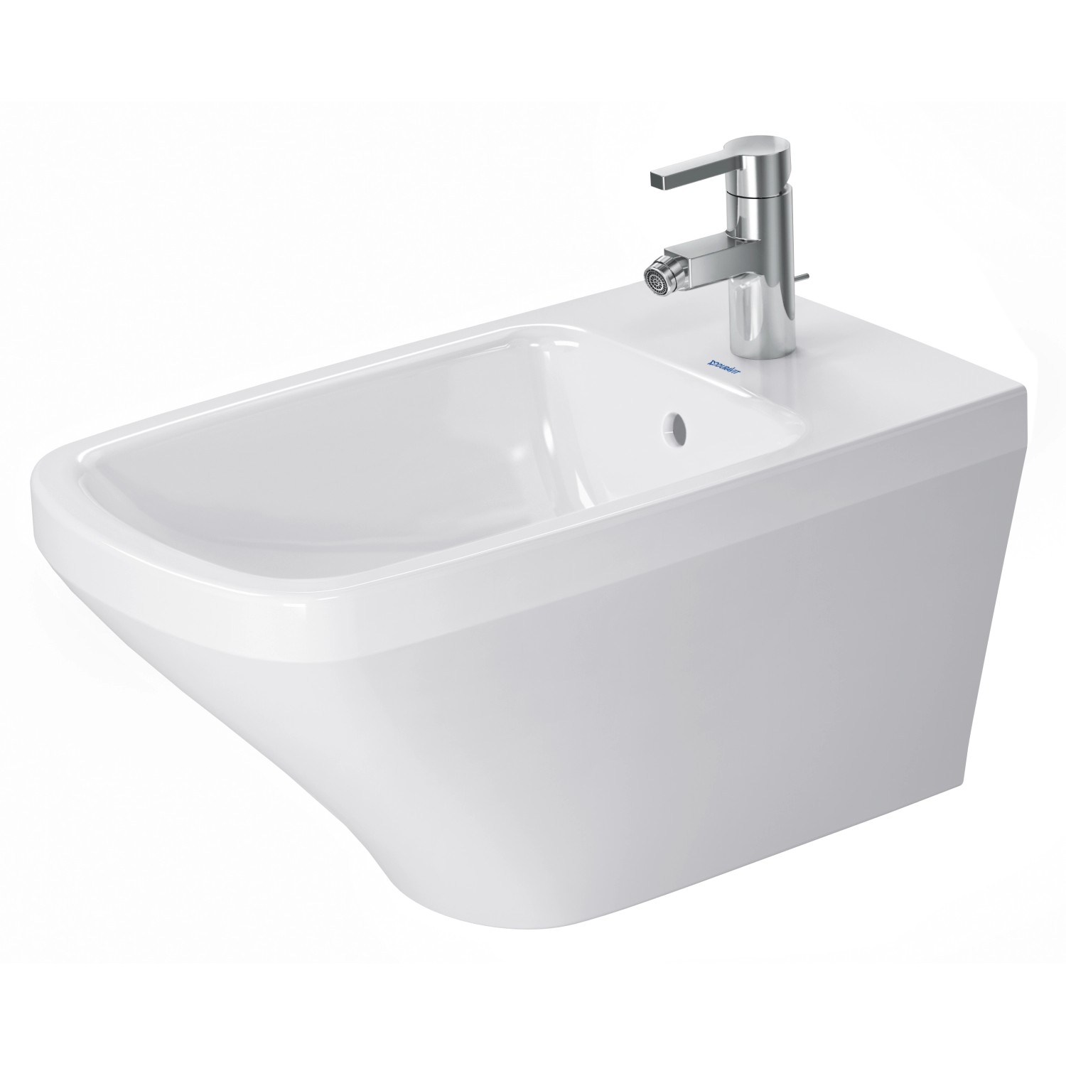 Duravit Wand-Bidet DuraStyle 62 cm Weiß WG mit Überlauf + 1 Hahnloch Durafix