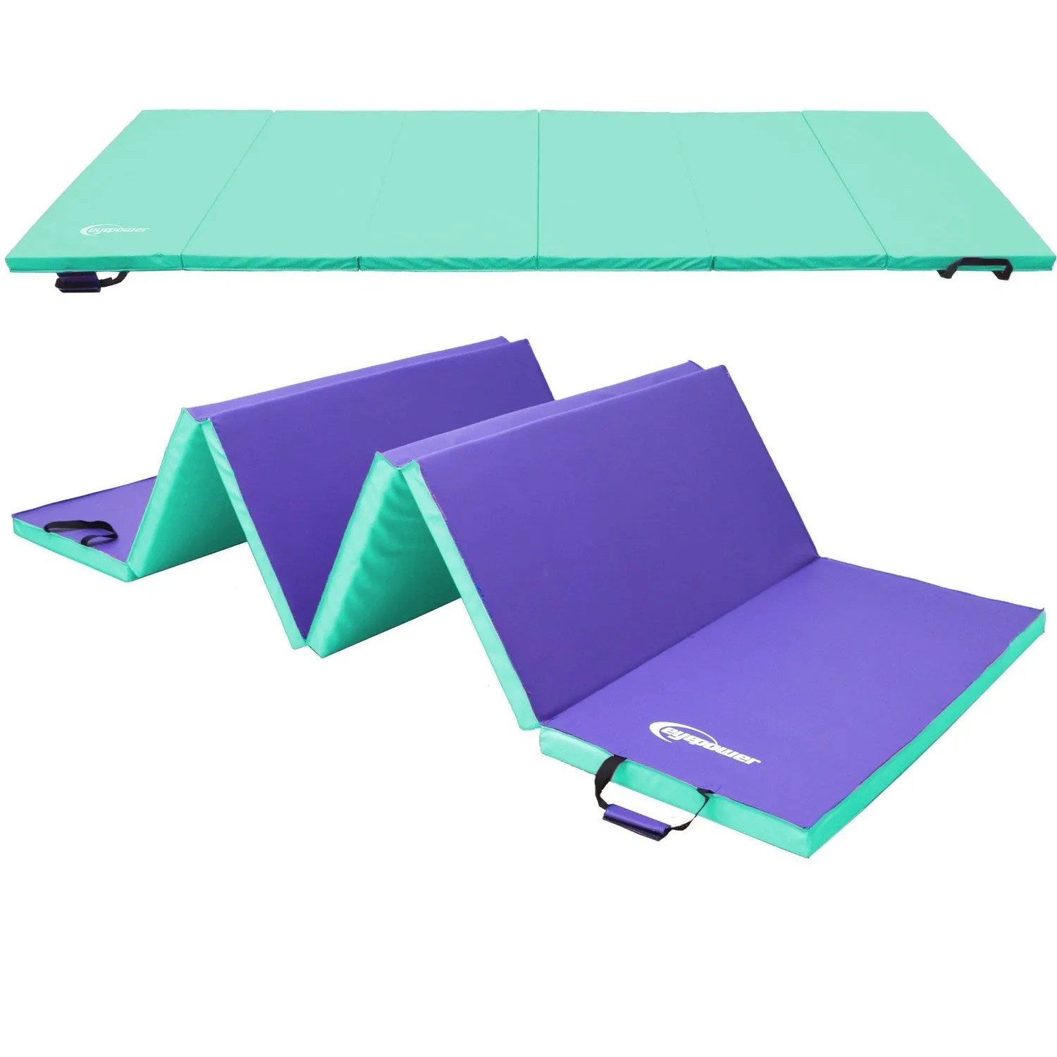 eyepower Turnmatte Klappbar 300 x 100 x 5 cm Mint