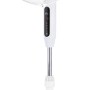 Weißer Standventilator SV 55-41 Cool Air, Ø 43 cm, 130 cm hoch, mit blauen Rotorblättern.