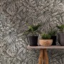 Marburg Vliestapete Botanica Floral Braun, detailreiches Blätter-Motiv für Wohnräume.