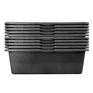 ViD 10 Stück Betonkübel 40 Liter 70x40x22 cm