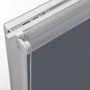 Gardinia EasyFix Thermo Rollo, 100x150 cm, Schiefergrau, mit Seitenzug und Klemmträger.