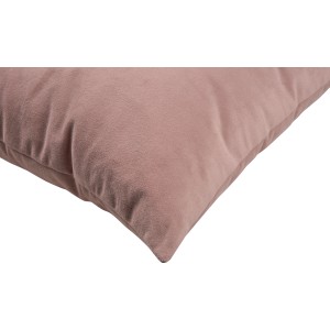 Nahaufnahme: Rosa OBI Dekokissen, 40x40 cm, Polyester, weiche Textur.