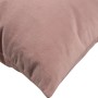 Nahaufnahme: Rosa OBI Dekokissen, 40x40 cm, Polyester, weiche Textur.