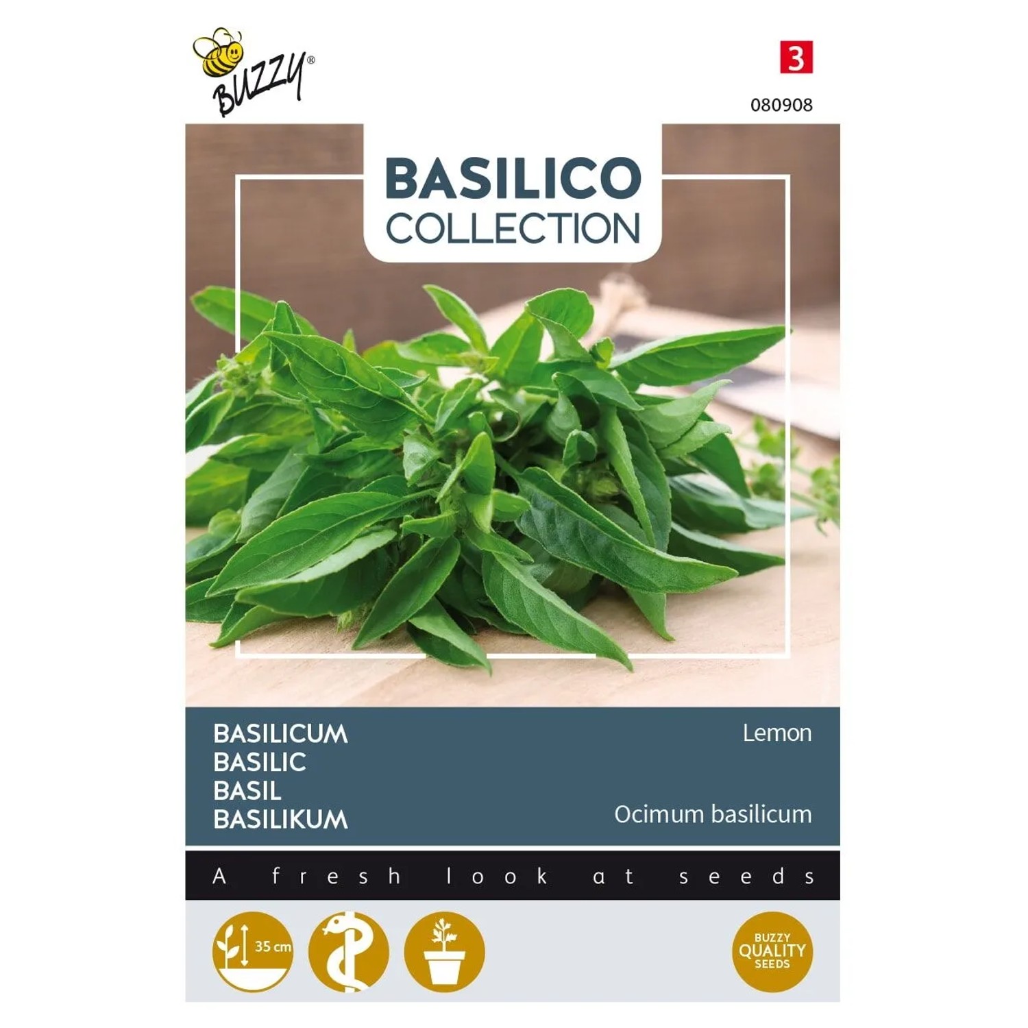 Basilikum 'Lemon' Saatgut ca. 1,5 g Frischer Zitronengeschmack