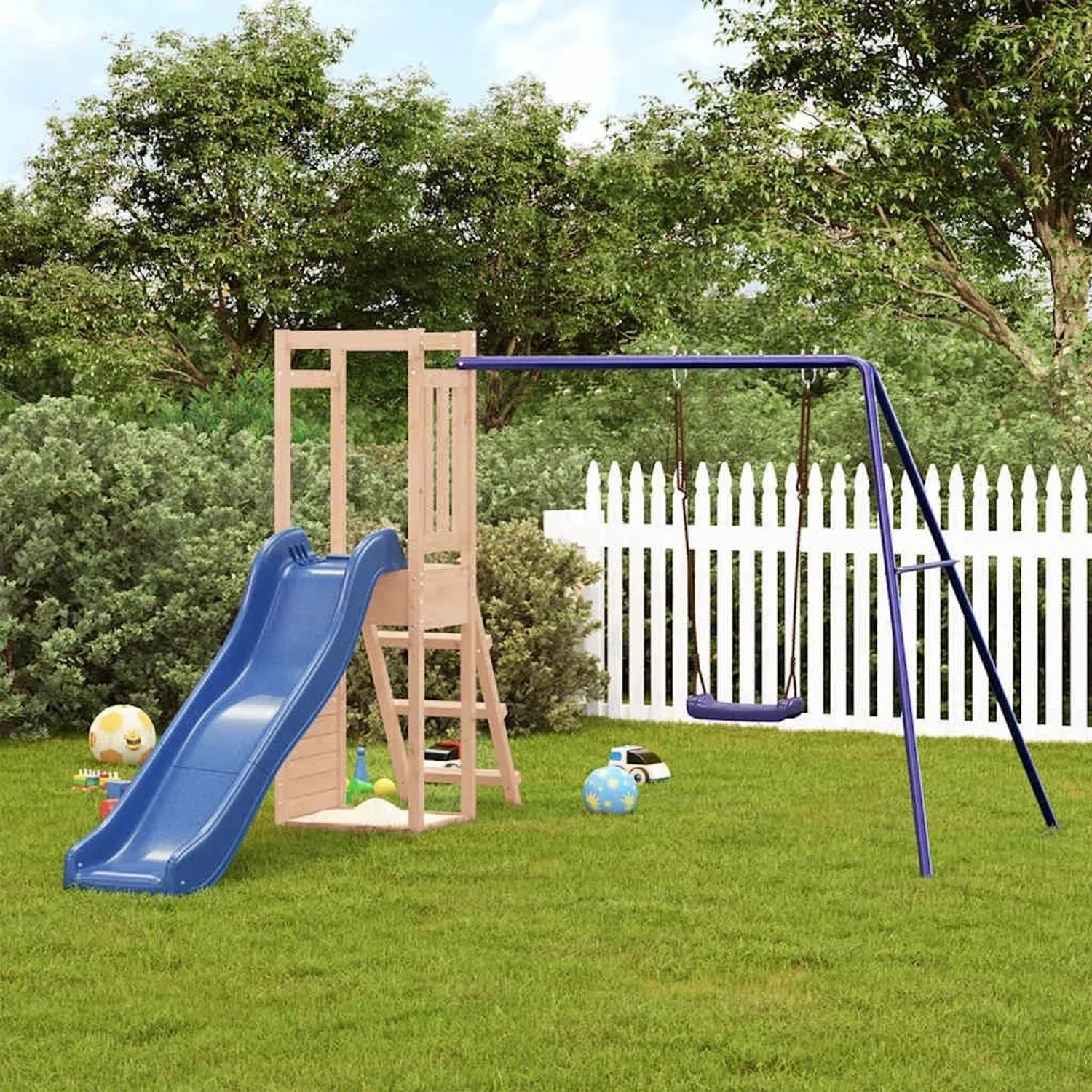 vidaXL Spielturm Massivholz Kiefer 3155924_2