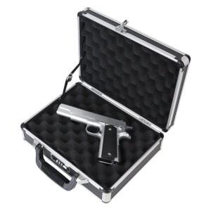 HMF 14401-02 Alu Transportkoffer Zahlenschloss 31 x 26 x 11 cm Schwarz