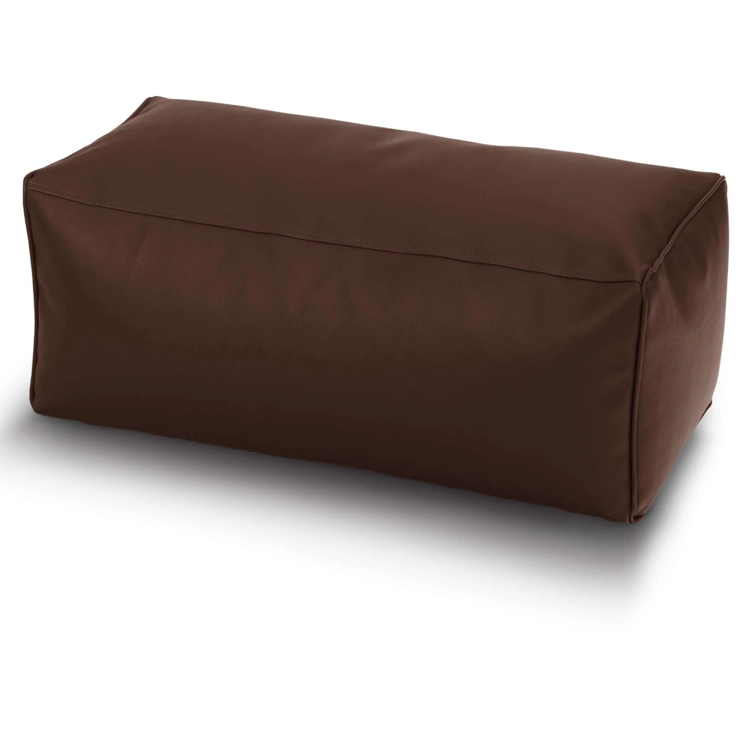 Green Bean Sitzhocker Cube Max 70 x 33 x 28 cm Leder mit EPS-Perlen-Füllung Dunkelbraun